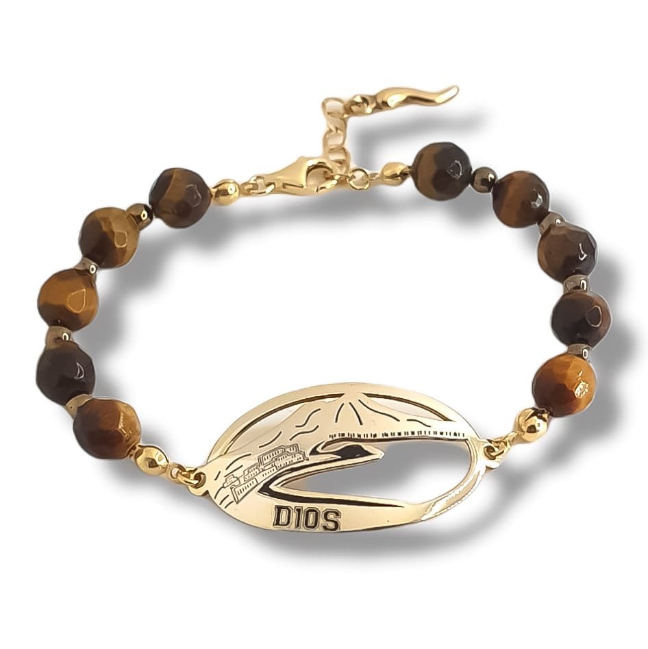 Bracciale O'Vesuvio D10S Occhio Di Tigre