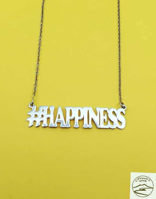 COLLANA HASHTAG HAPPINESS