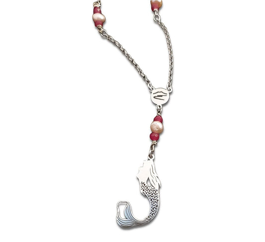 Collana Sirena e Partenope Argento Diamantata