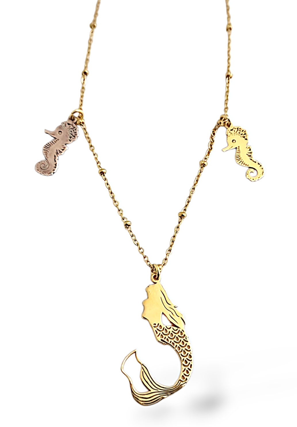 Collana Partenope con cavallucci marini