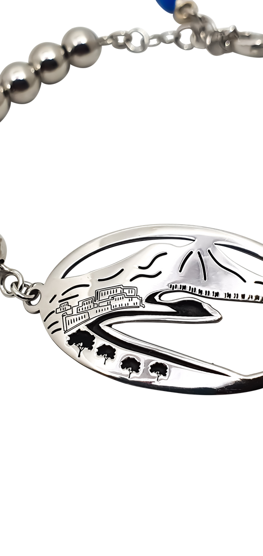 bracciale Vesuvio Napoli artigianale argento