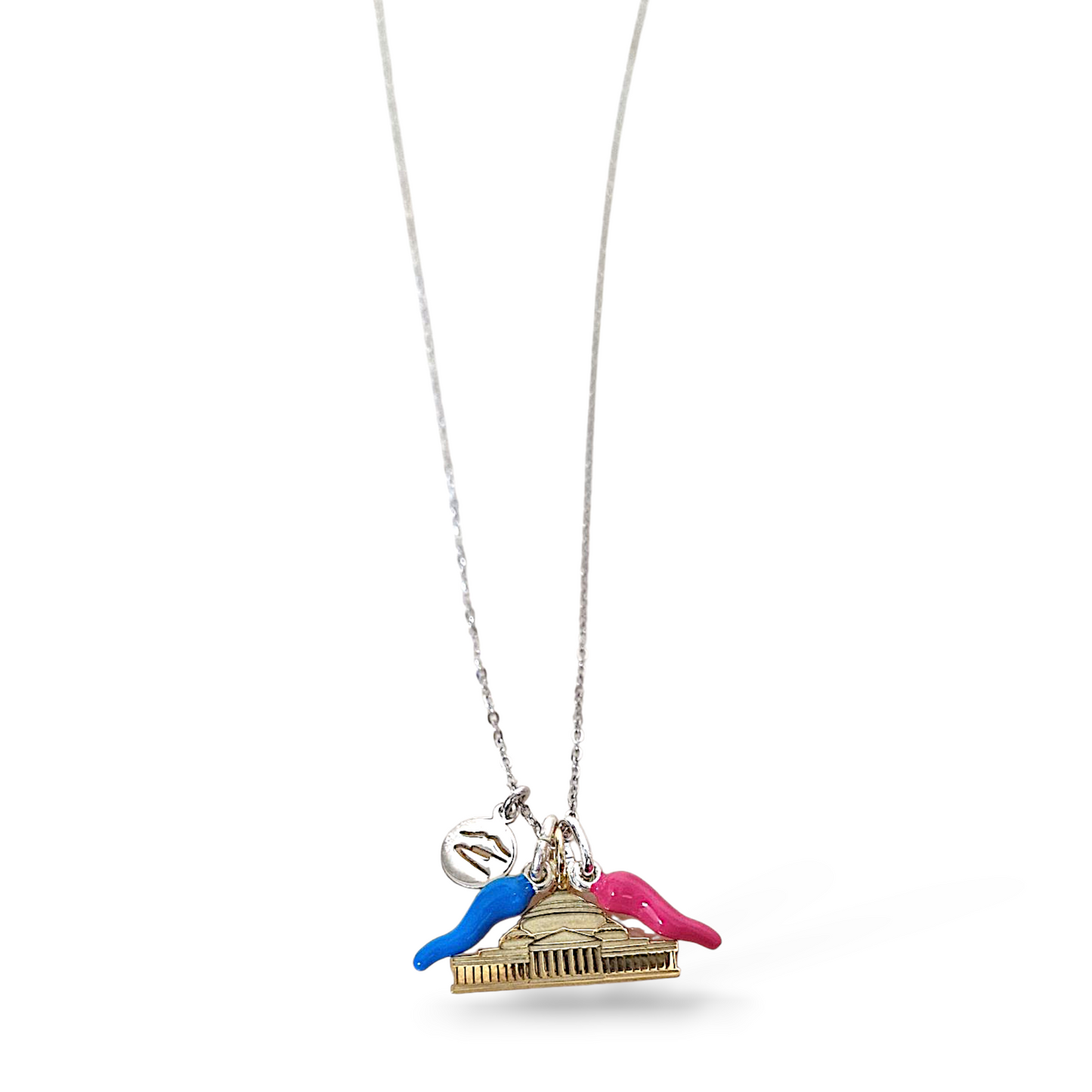 Collana Portafortuna argento charms Napoli