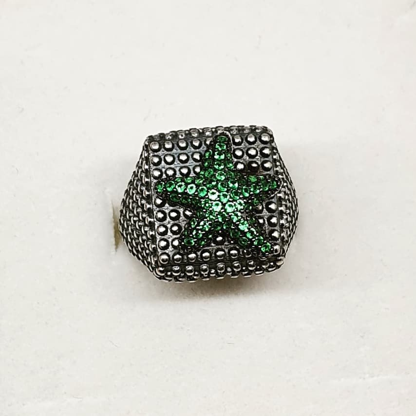 Anello stella argento