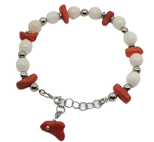 Bracciale Azzurro Capri Corallo