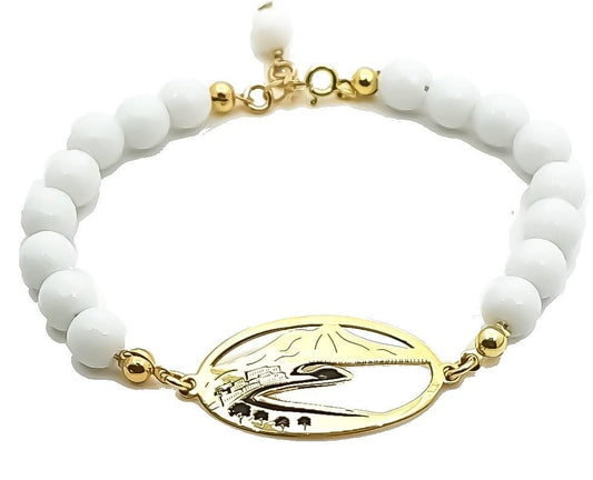 Bracciale o Vesuvio Argento bagno Oro Giallo