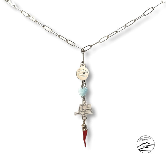 Collana Napule Charms Acciaio Castel Dell'Ovo