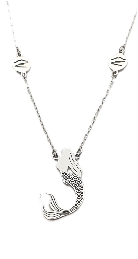 Collana Sirena Partenope con Vesuvio