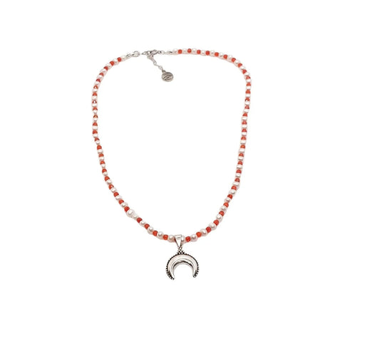 Collana Perle di Fiumi e Zirconi