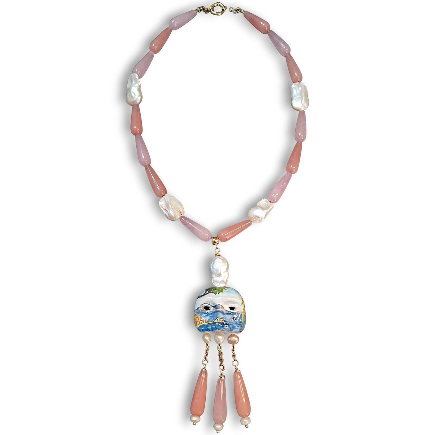 Collana Pulcinella pezzo unico perle