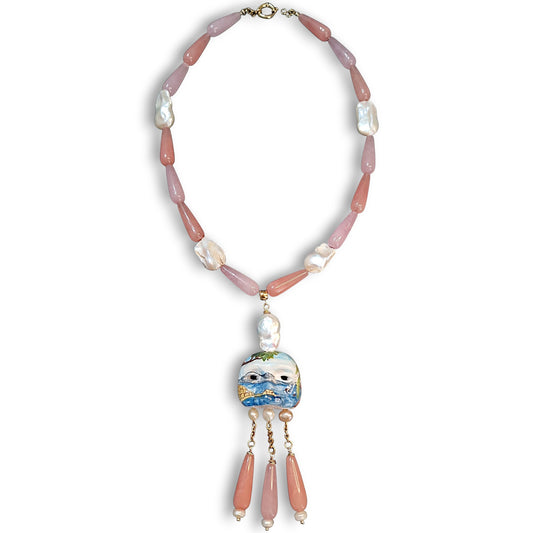 Collana Pulcinella pezzo unico perle
