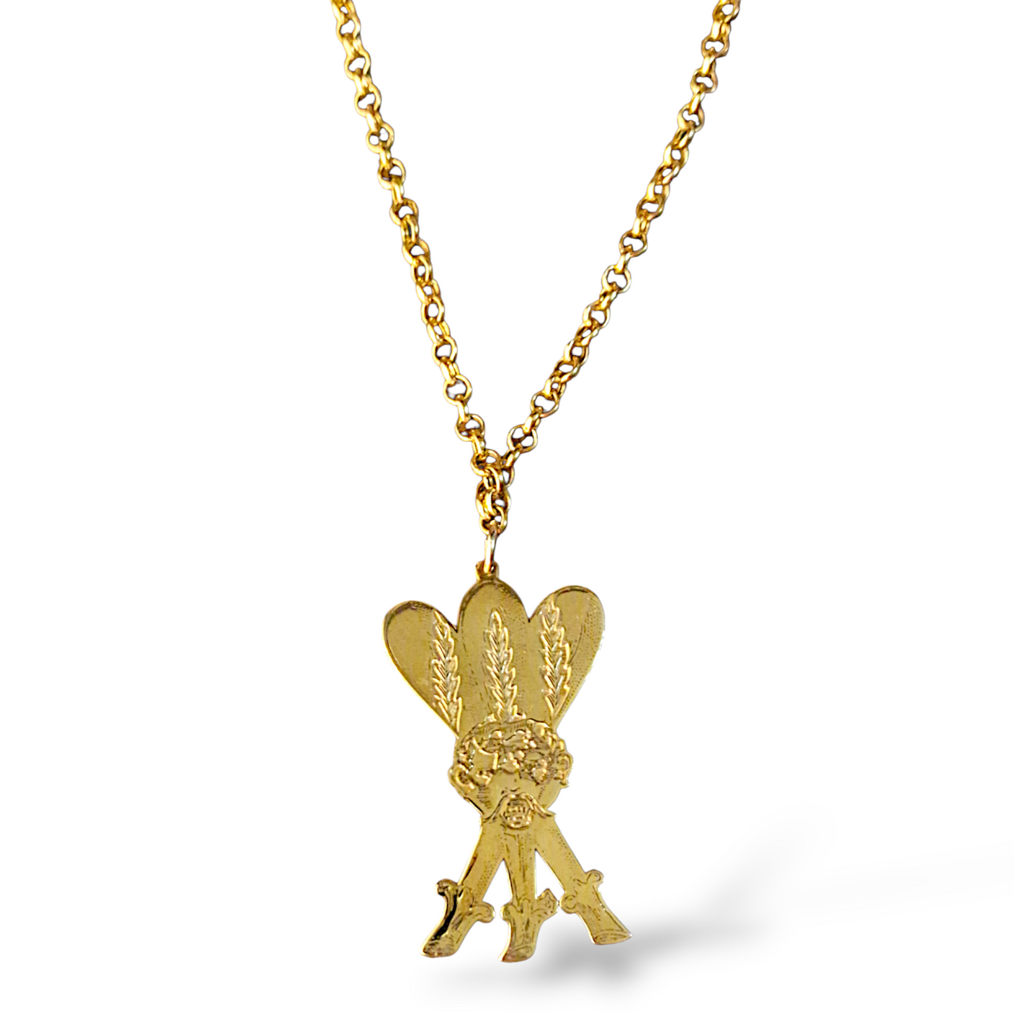 Collana Portafortuna argento 3 di bastoni