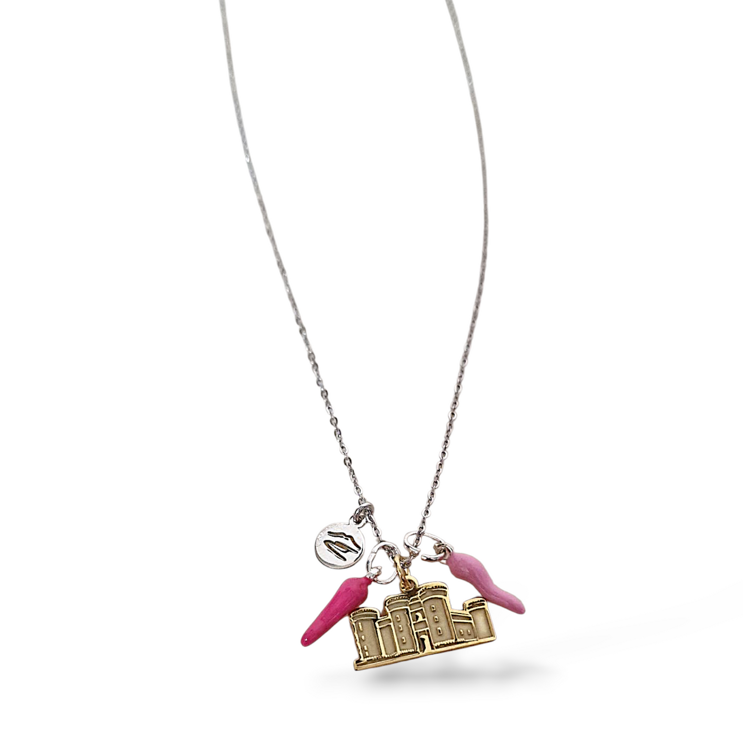 Collana portafortuna charms argento Napoli