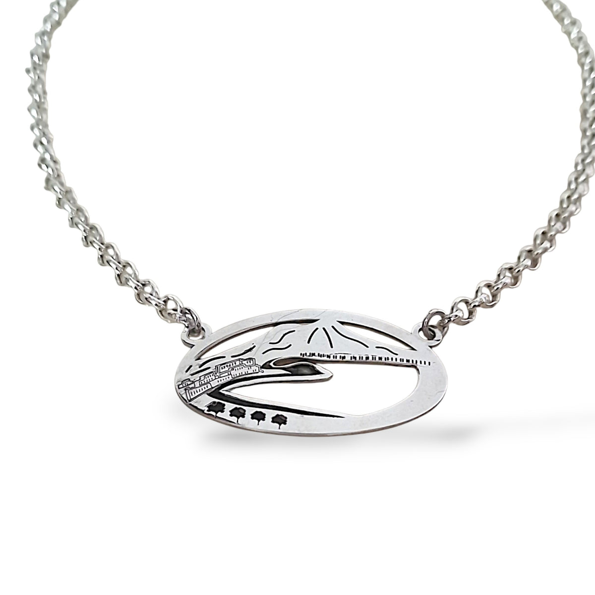Collana Vesuvio unisex argento